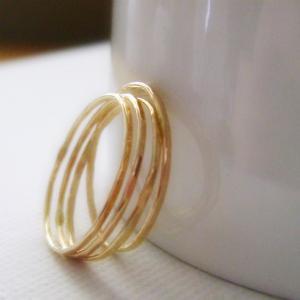 14k Gold Filled Super Skinnies Stacking Rings -..